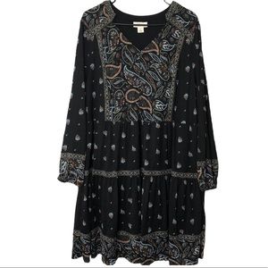 Style & Co Cottage Core Paisley Dress
